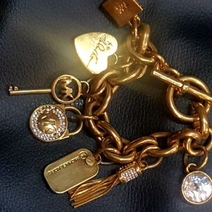Micheal Kors Toggle Charm Bracelet